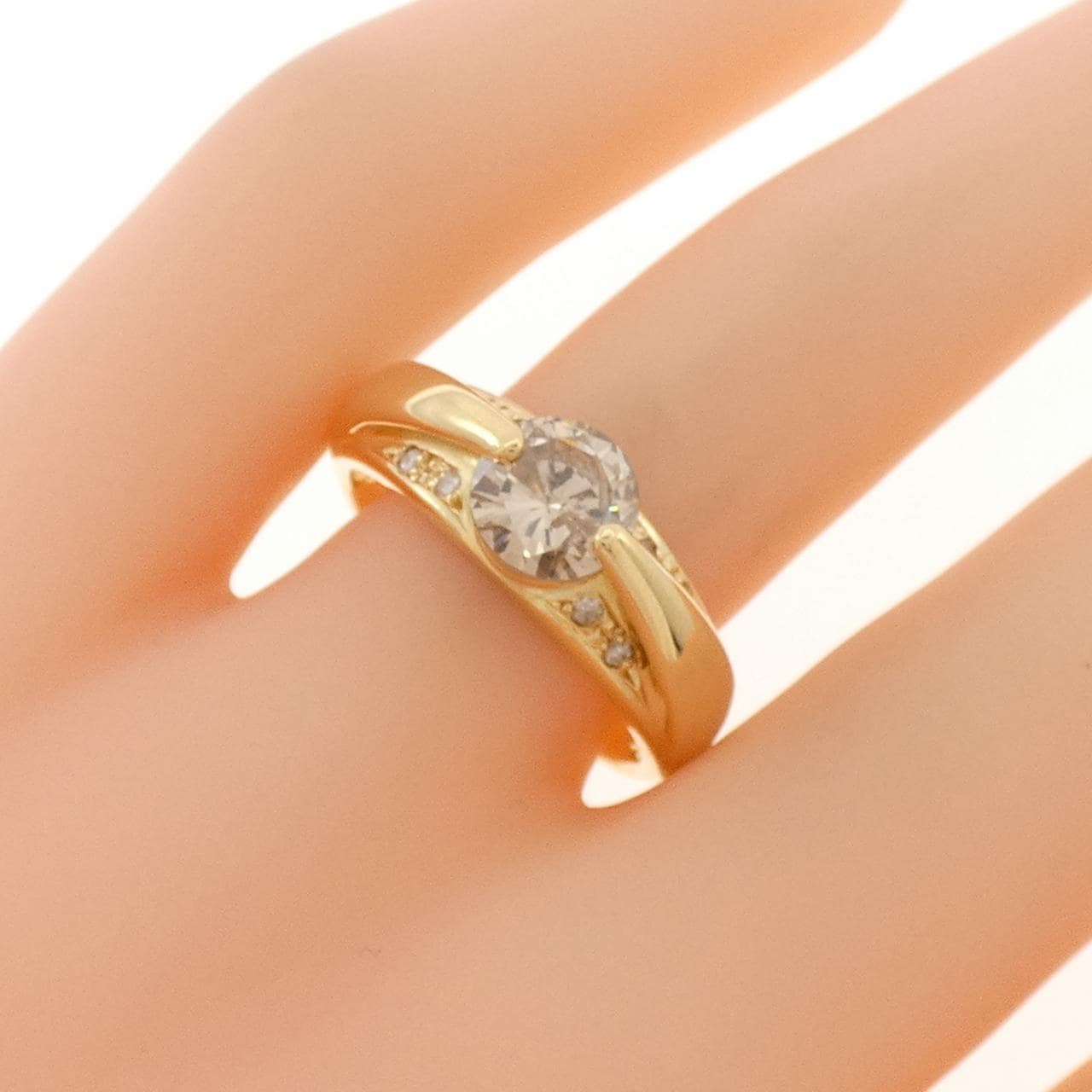 K18YG ダイヤモンド リング 1.00CT