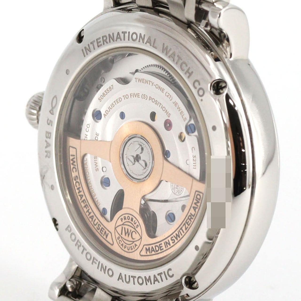 IWC ポートフィノ･オートマティック37･12P IW458602 SS 自動巻