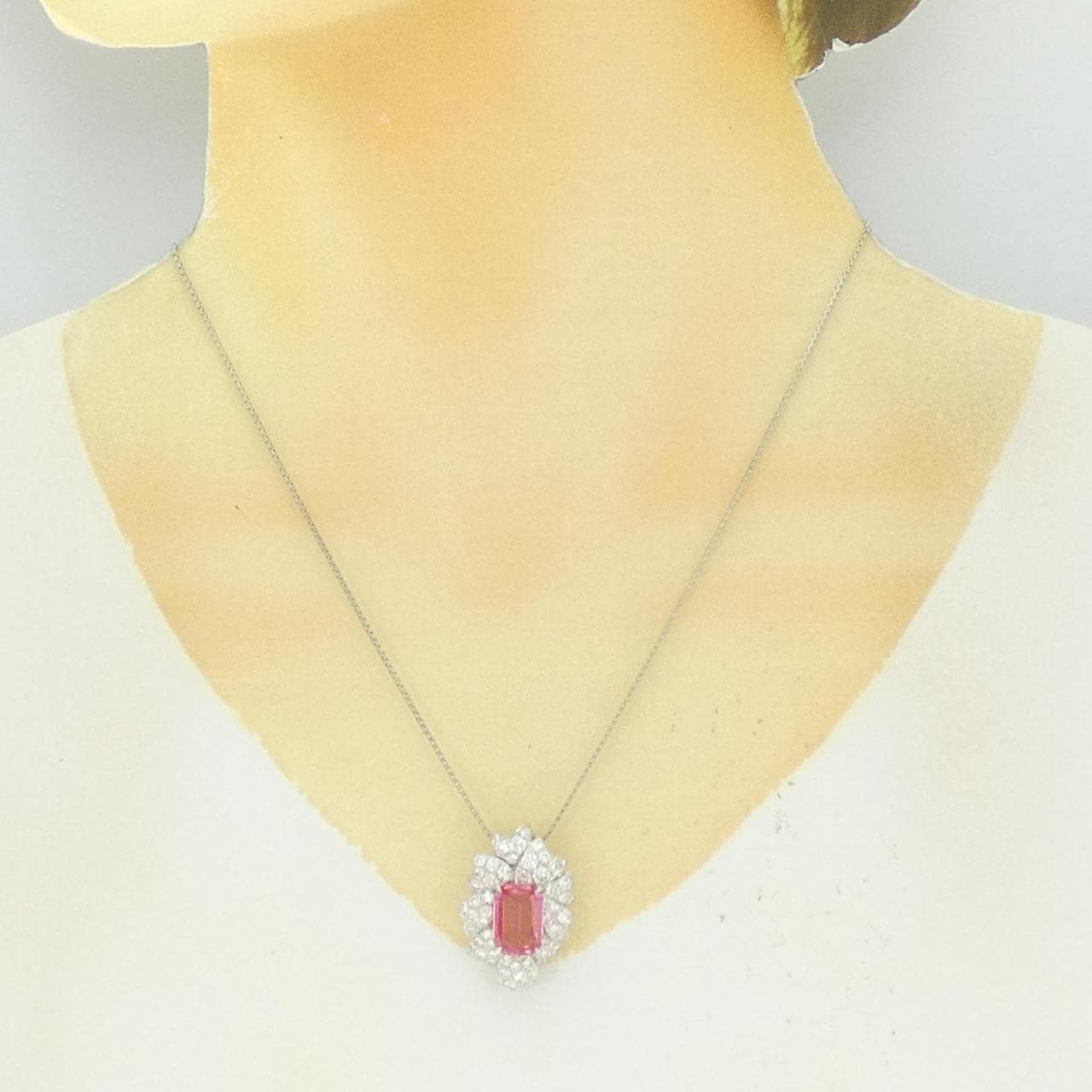PT900/PT850 非加熱 サファイヤ ネックレス 4.18CT マダガスカル産
