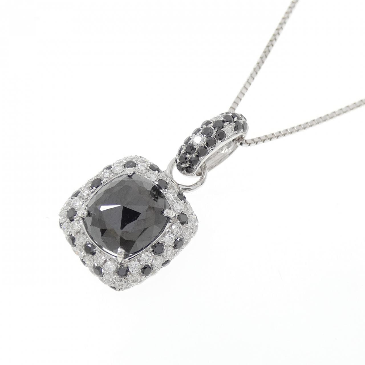 18KWG/K18WG ダイヤモンド ネックレス 1.88CT