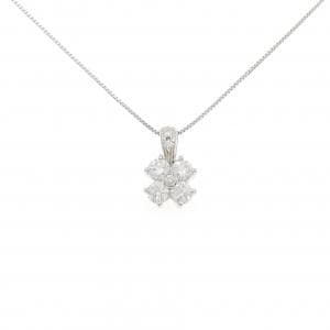 タサキ フラワー ダイヤモンド ネックレス 1.07CT