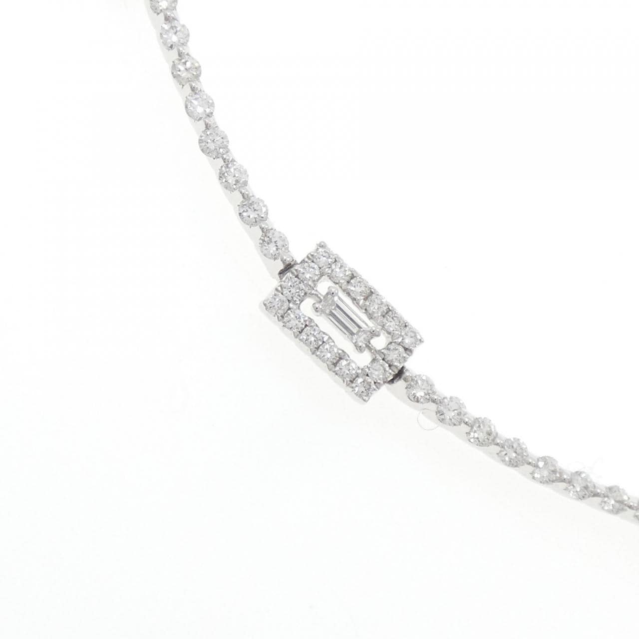 750WG ダイヤモンド ネックレス 1.97CT
