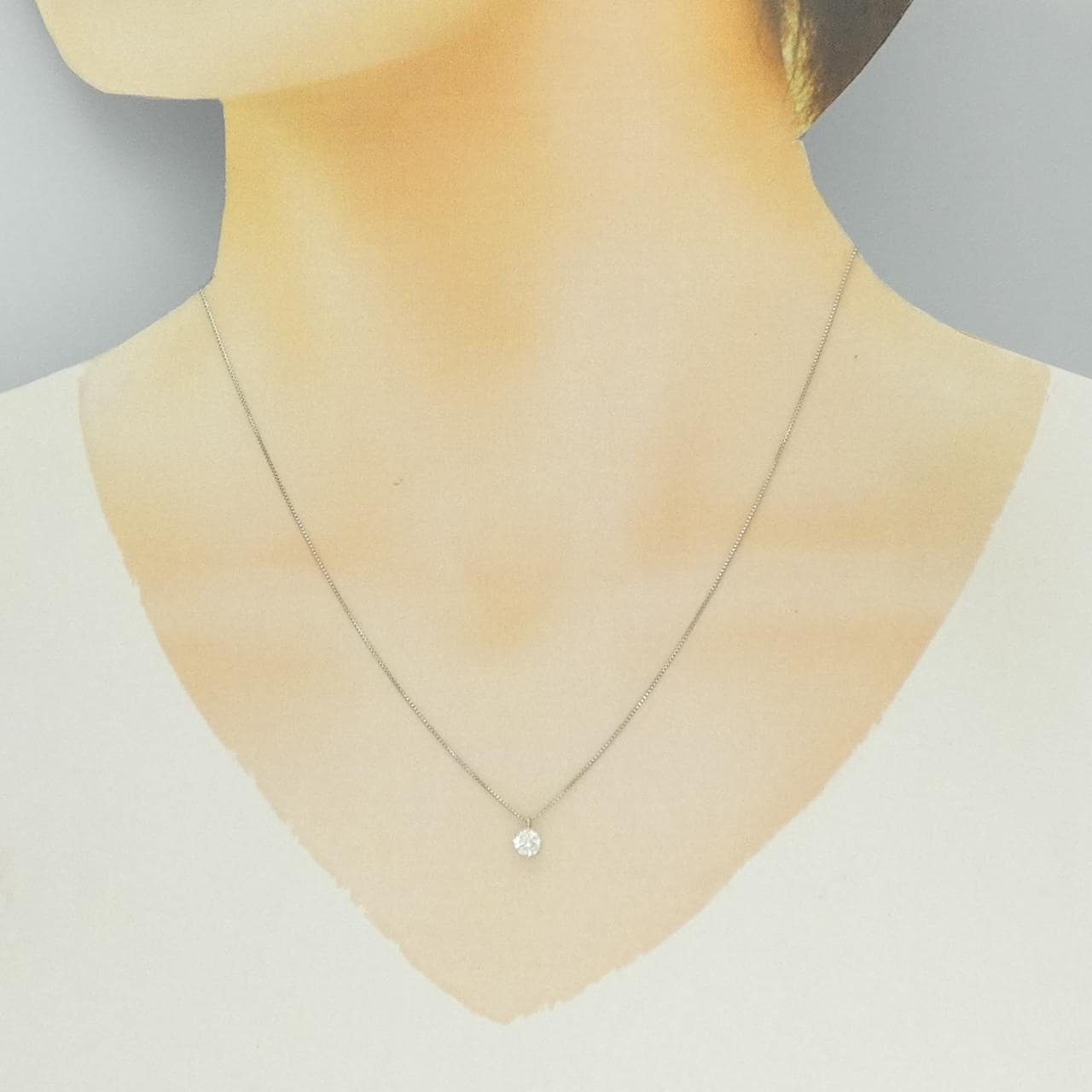 PT900/PT850 ダイヤモンド ネックレス 0.305CT F SI2 Good