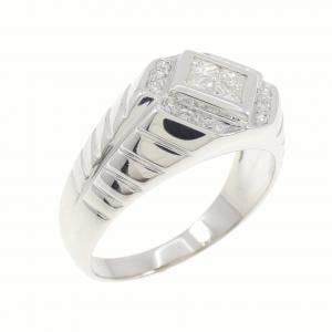 750WG ダイヤモンド リング 0.40CT