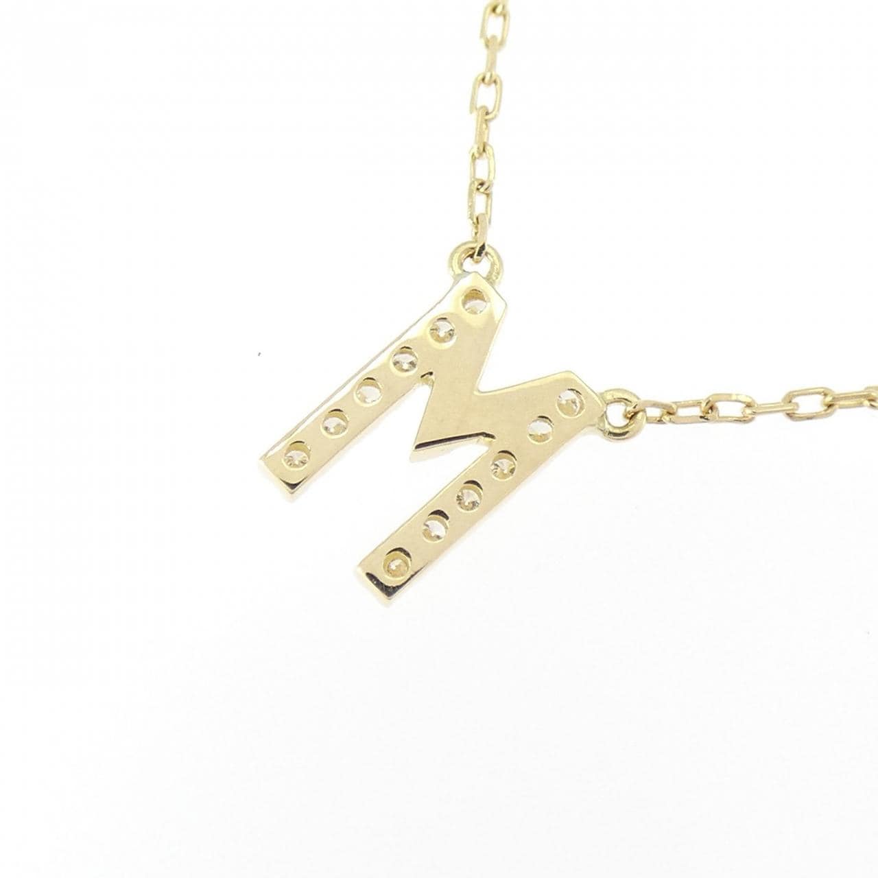 アーカー イニシャル ネックレス 0.06CT