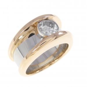 K18PG/PT900 ダイヤモンド リング 0.823CT