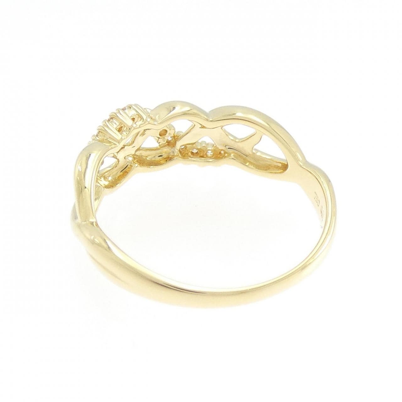 750YG ダイヤモンド リング 0.11CT