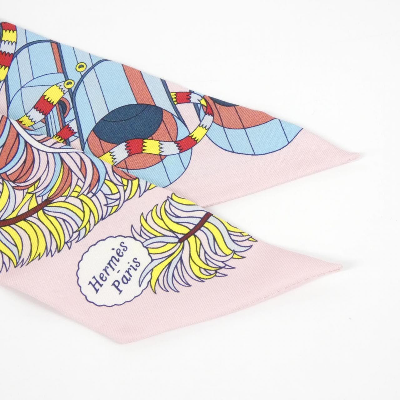 エルメス DE L'OMBRELLE AUX DUELX ツイリー 063464S スカーフ