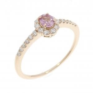 K18PG サファイヤ リング 0.257CT