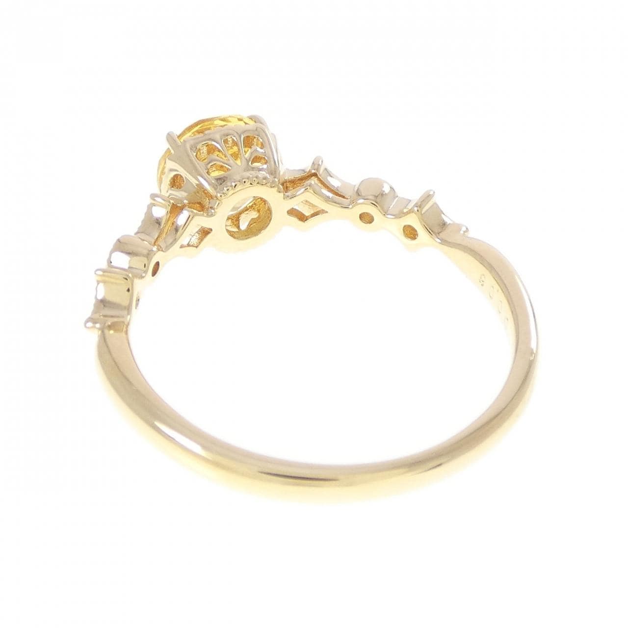 K18YG ベリル リング 0.77CT