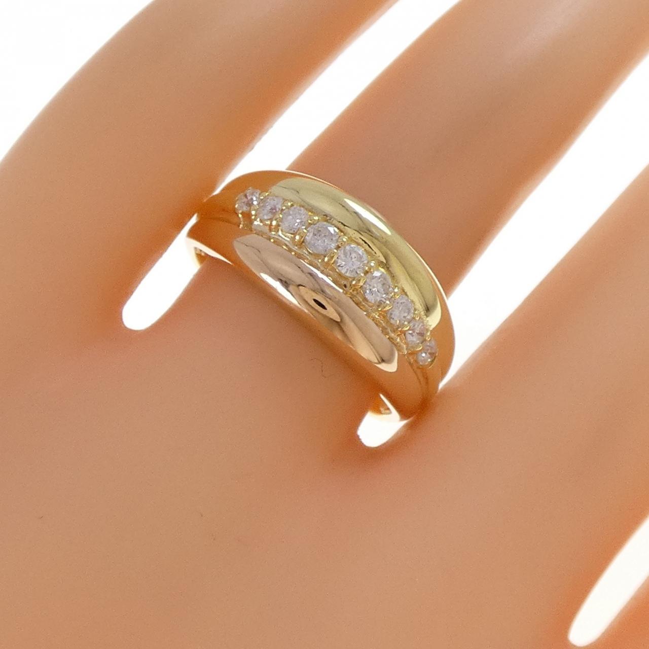 K18YG/K18PG ダイヤモンド リング 0.30CT