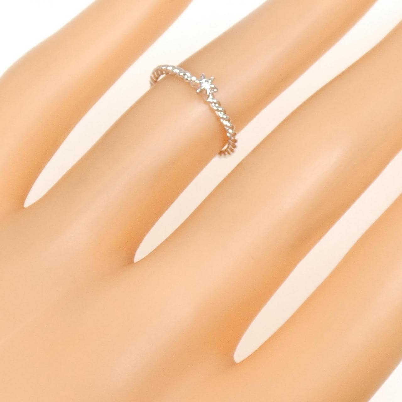 K10WG ダイヤモンド リング 0.01CT