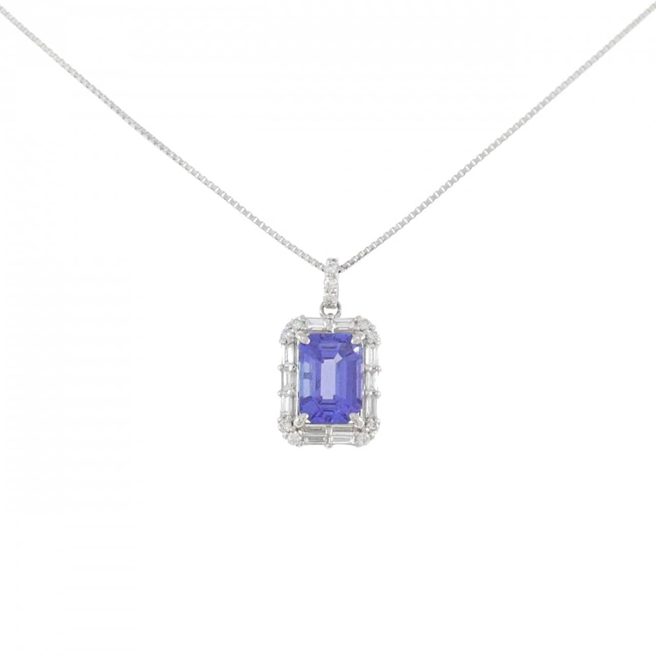 [BRAND NEW] PT Tanzanite Necklace 0.87CT