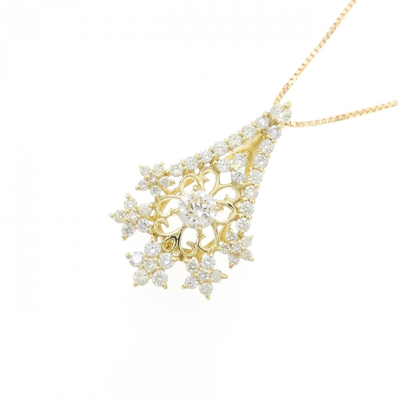 K18YG ダイヤモンド ネックレス 0.30CT