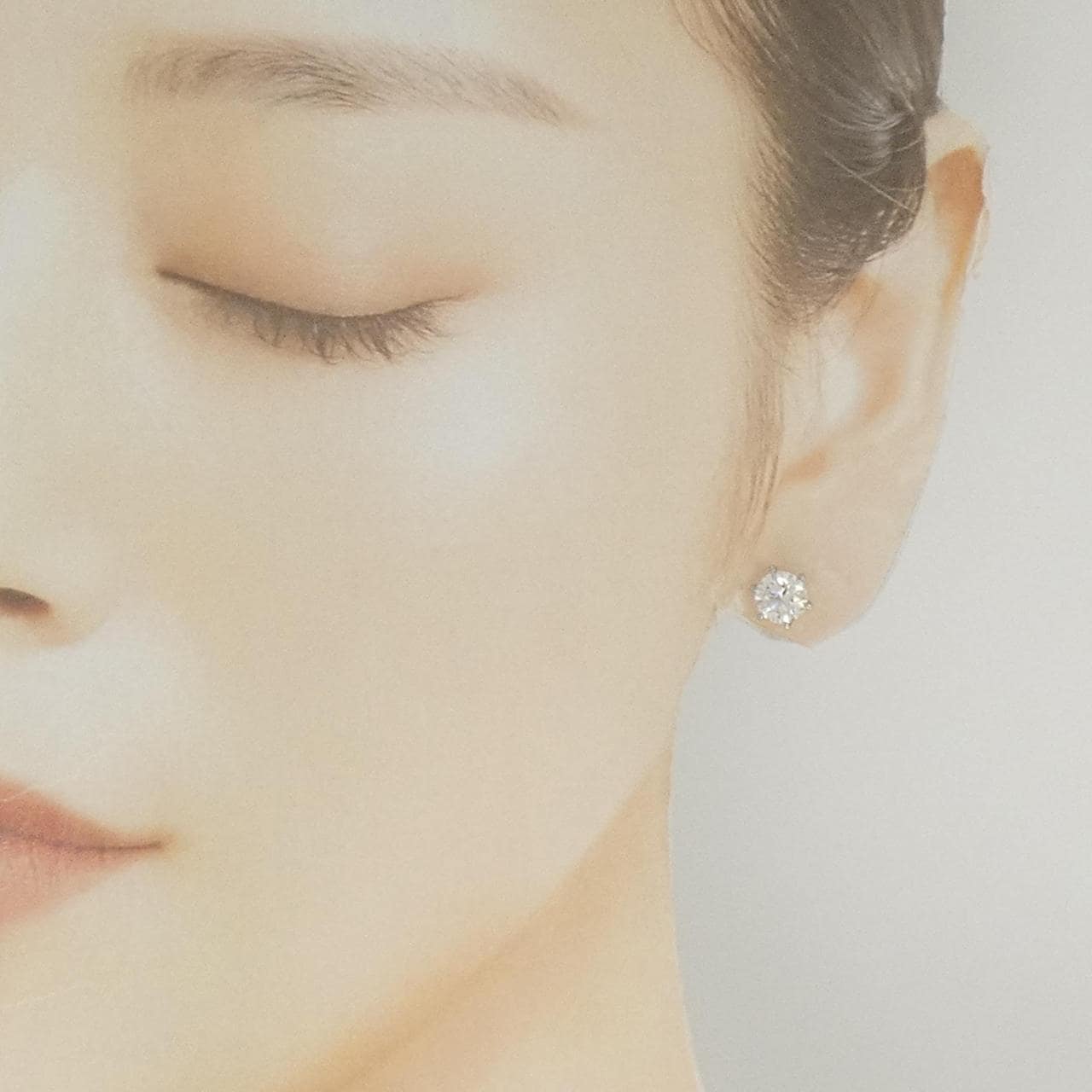 【リメイク】PT900/ST ダイヤモンド ピアス 1.035CT 1.064CT H-I I1 VG-GOOD