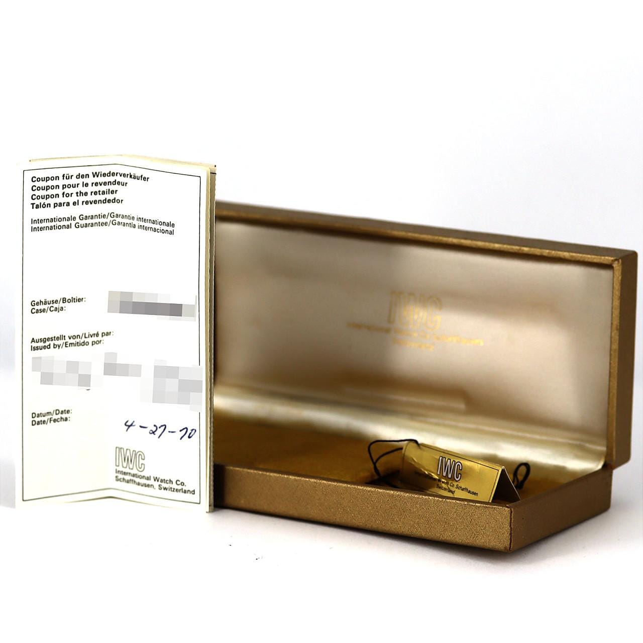 IWC ラウンドケース 803A SS 自動巻