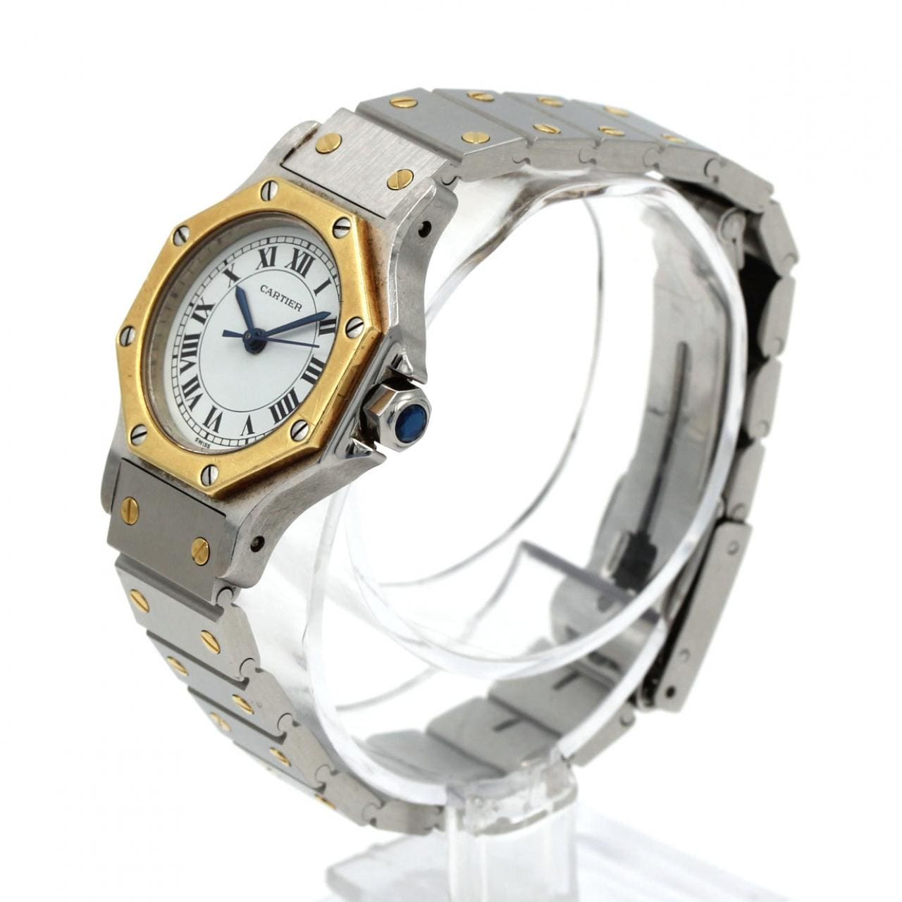 【ノーメンテナンス還元価格】カルティエ サントスオクタゴンSM コンビ SSxYG 自動巻