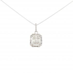 K18WG ダイヤモンド ネックレス 0.30CT