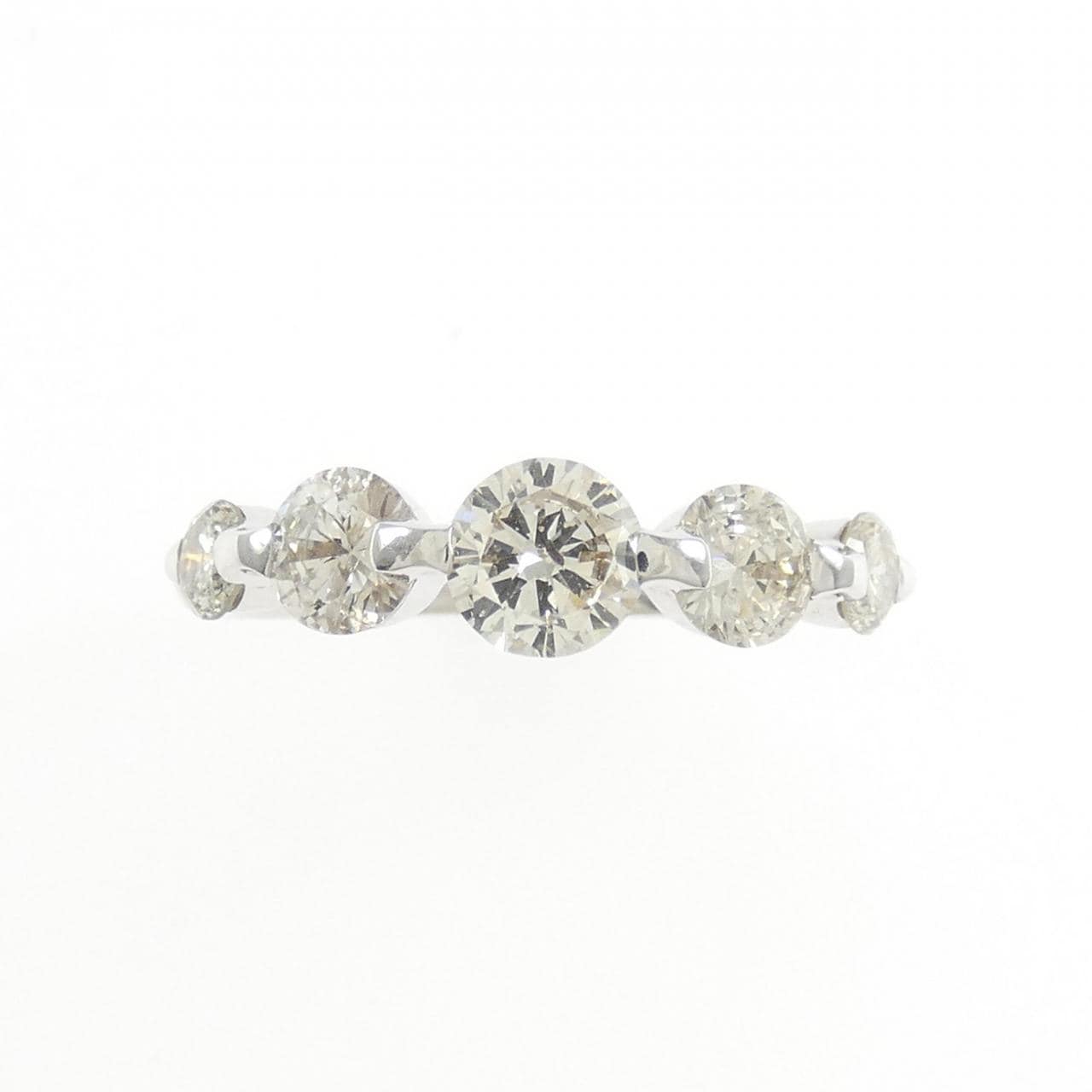 K18WG ダイヤモンド リング 1.00CT