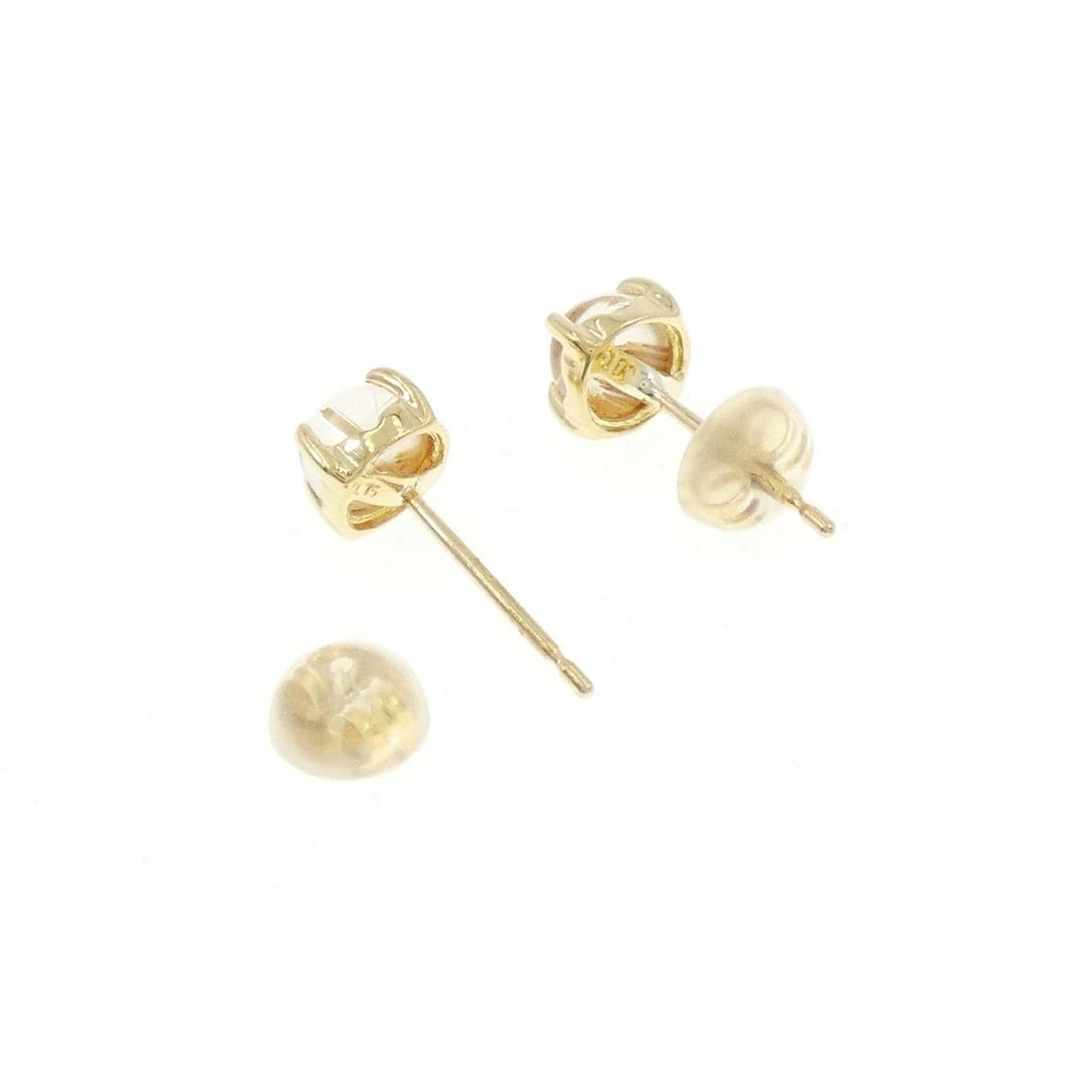 K18YG ルチルクオーツ ピアス 1.46CT