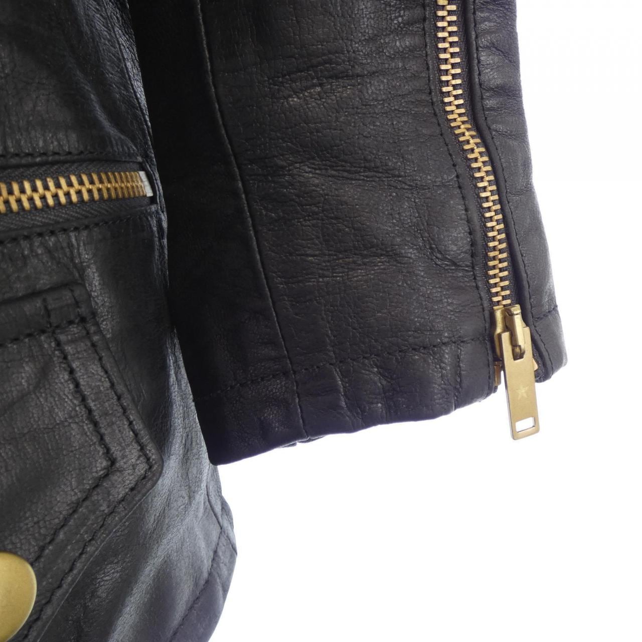 GOLDEN GOOSE GOLDEN GOOSE 皮革骑手夹克