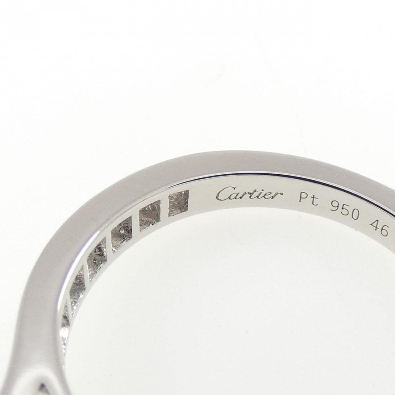 カルティエ 1895 ソリテール リング 0.90CT F VS1 EXT
