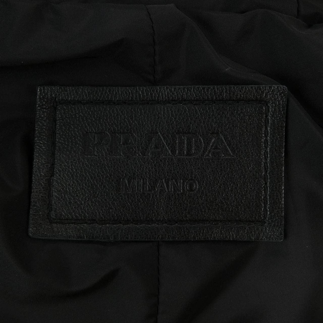 プラダ PRADA トライアングルロゴ UPS533 FLY レザーコート