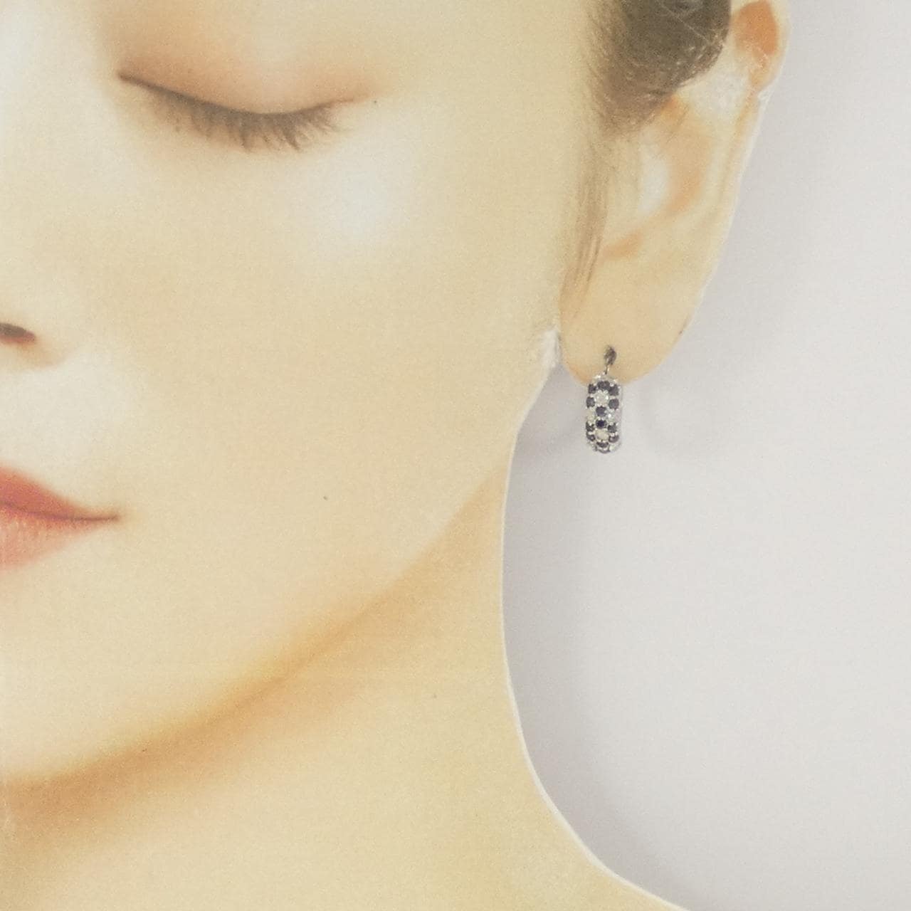 K10WG ダイヤモンド ピアス 1.00CT