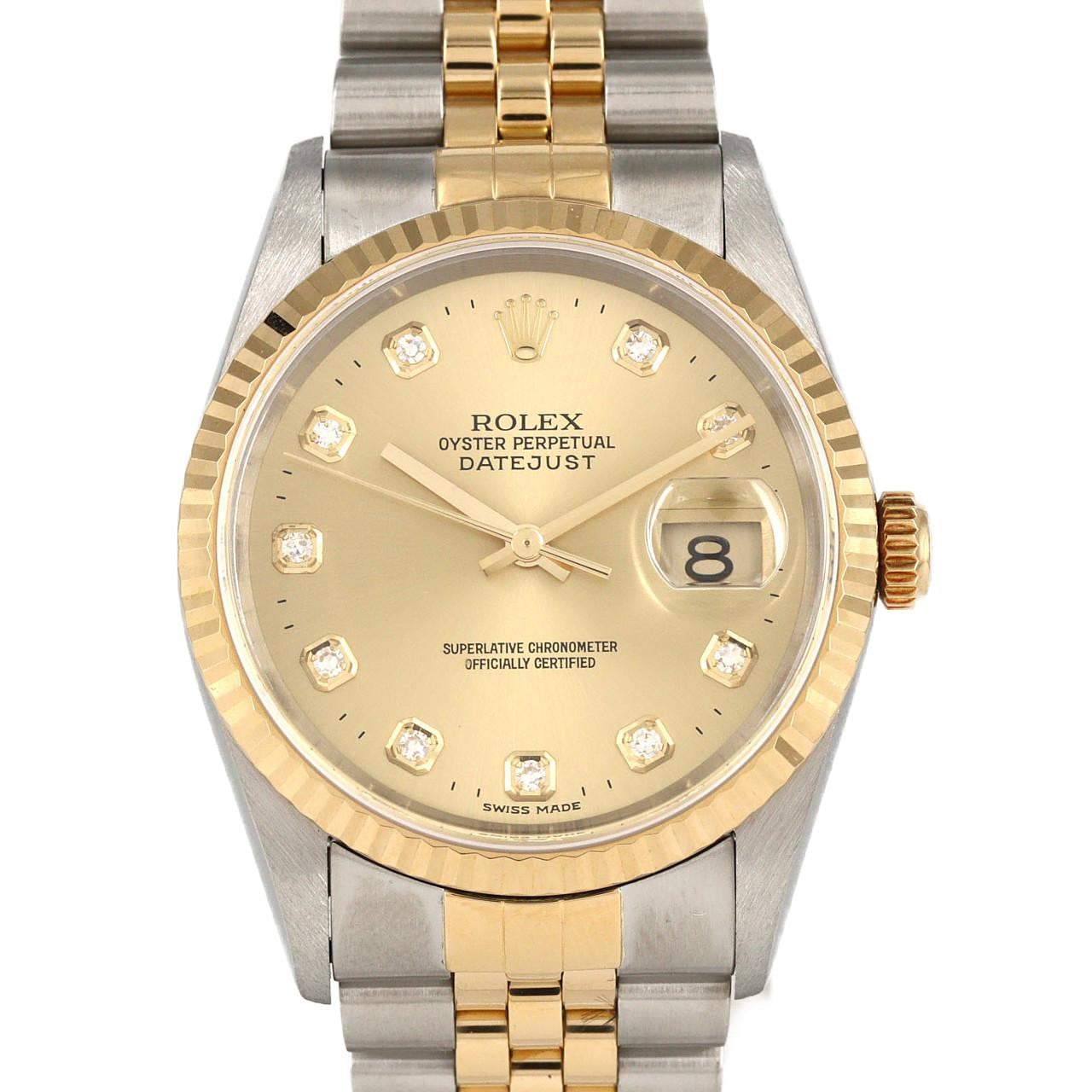 ロレックス デイトジャスト 16233G SSxYG 自動巻 U番