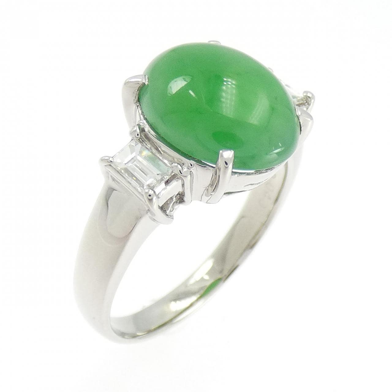 PT900 ヒスイ リング 4.73CT