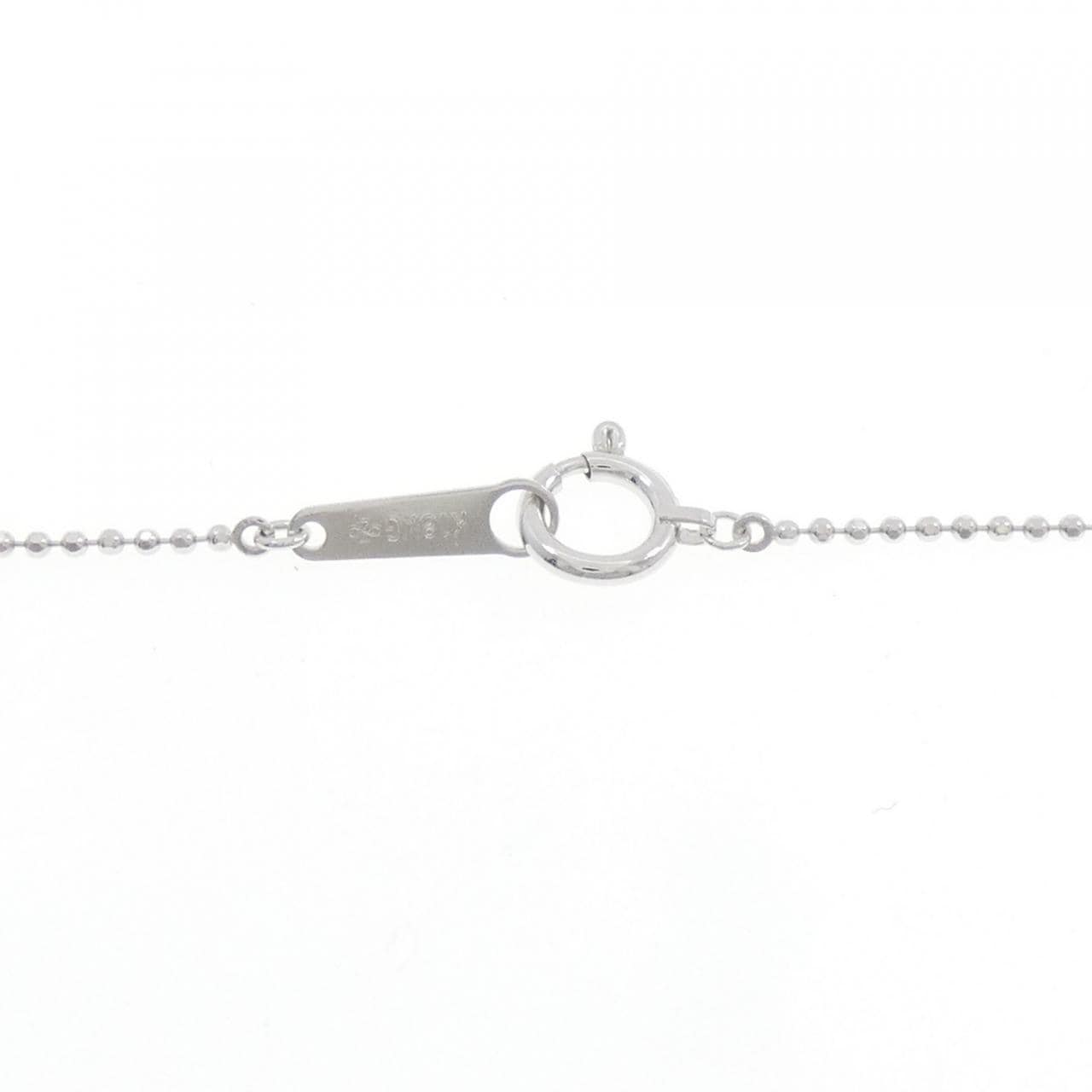 K18WG クロス ダイヤモンド ネックレス 0.51CT