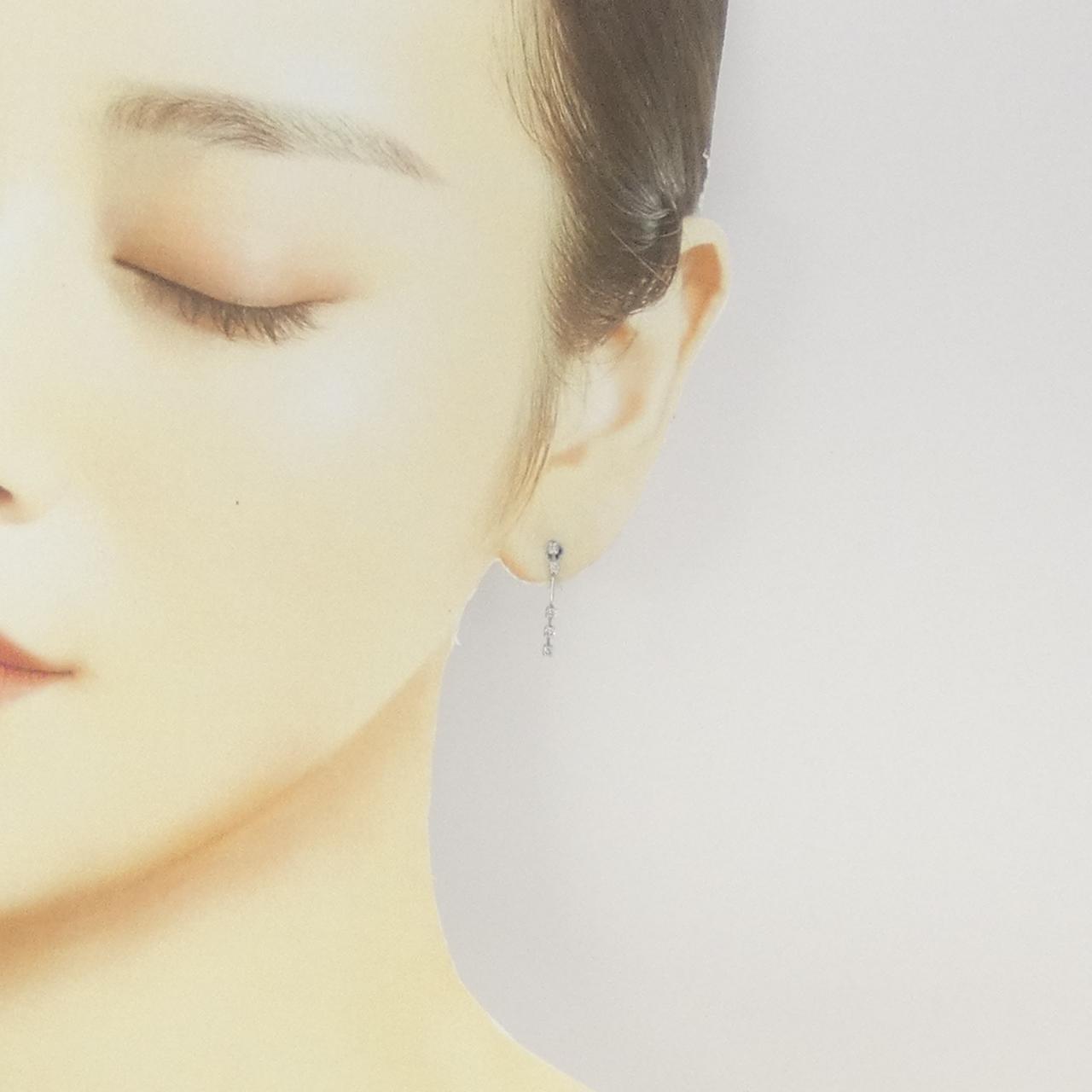 K18WG ダイヤモンド ピアス 0.20CT