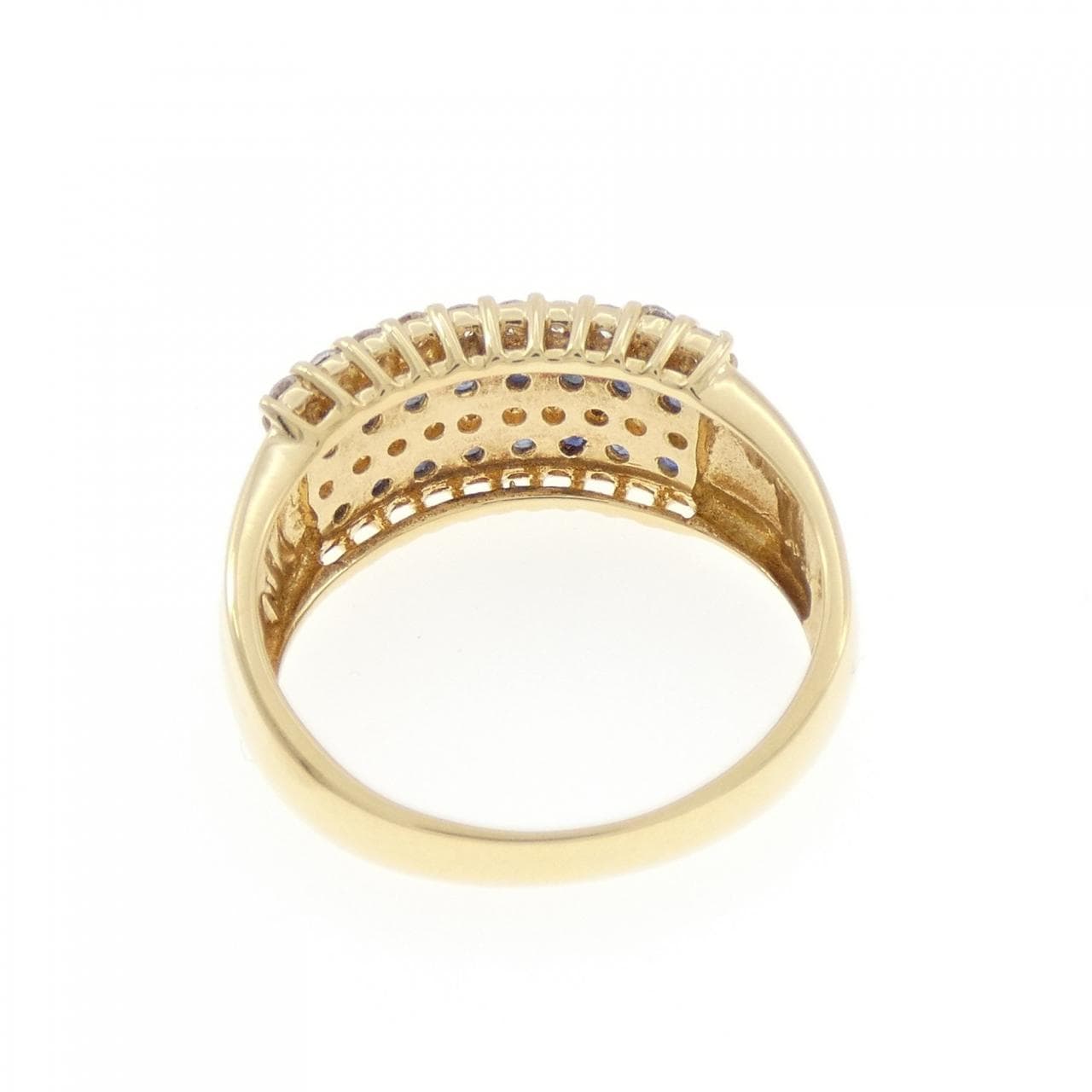 K18YG サファイヤ リング 0.41CT