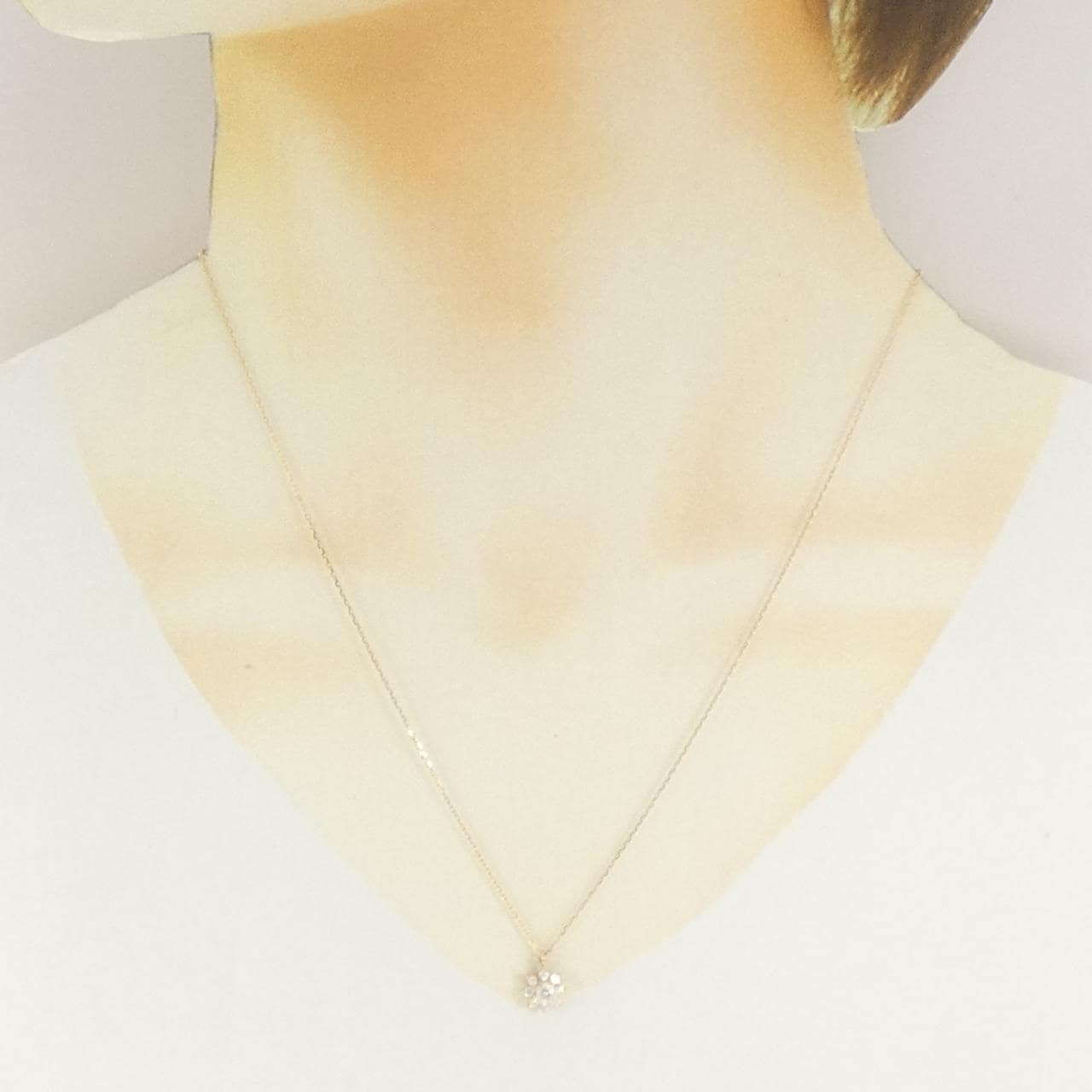 K18YG ダイヤモンド ネックレス 0.30CT