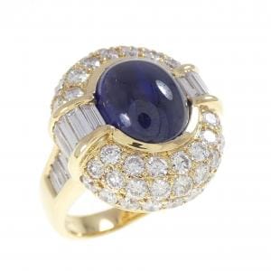 K18YG サファイヤ リング 8.69CT