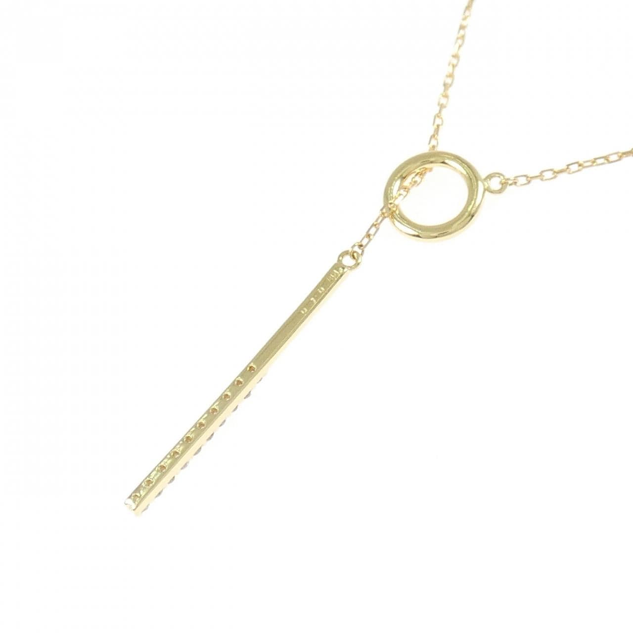 K18YG ダイヤモンド ネックレス 0.10CT