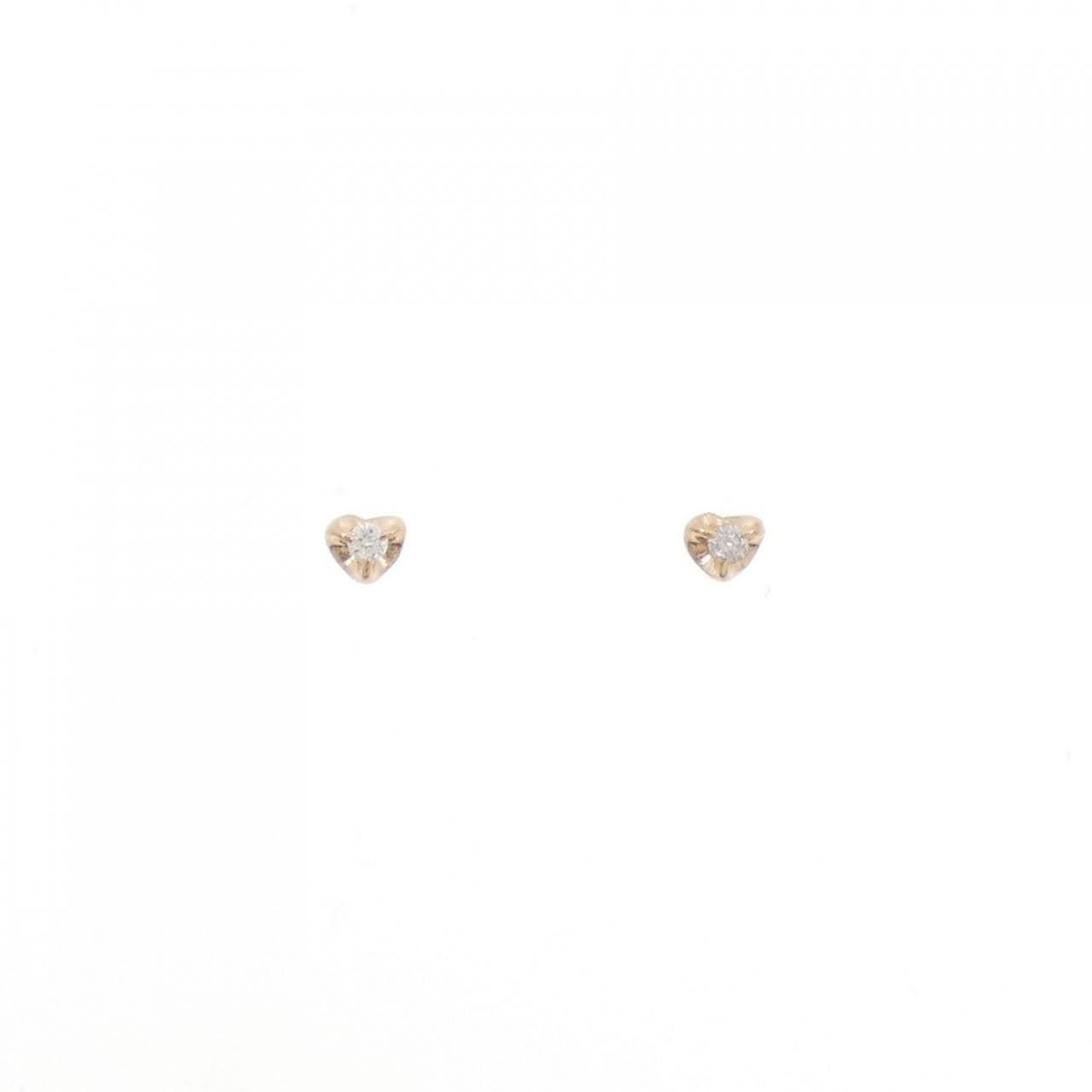 K14PG ダイヤモンド ピアス