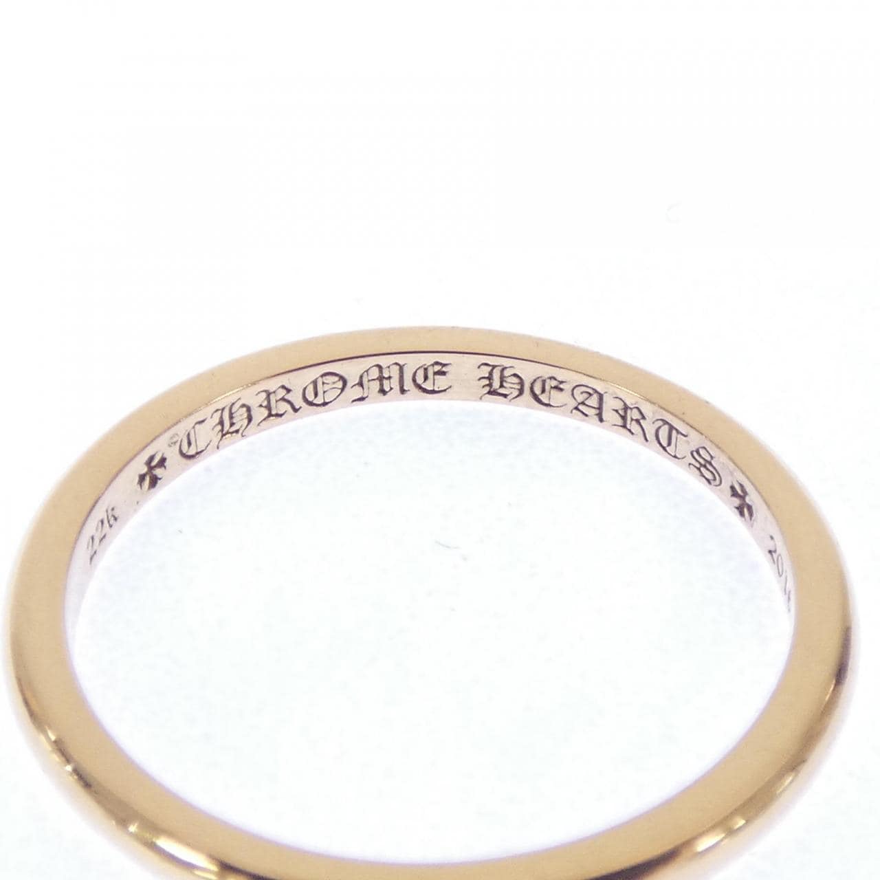 クロムハーツ CHROME HEARTS WDDNG BND RND BBLGM 207155015GLD RING