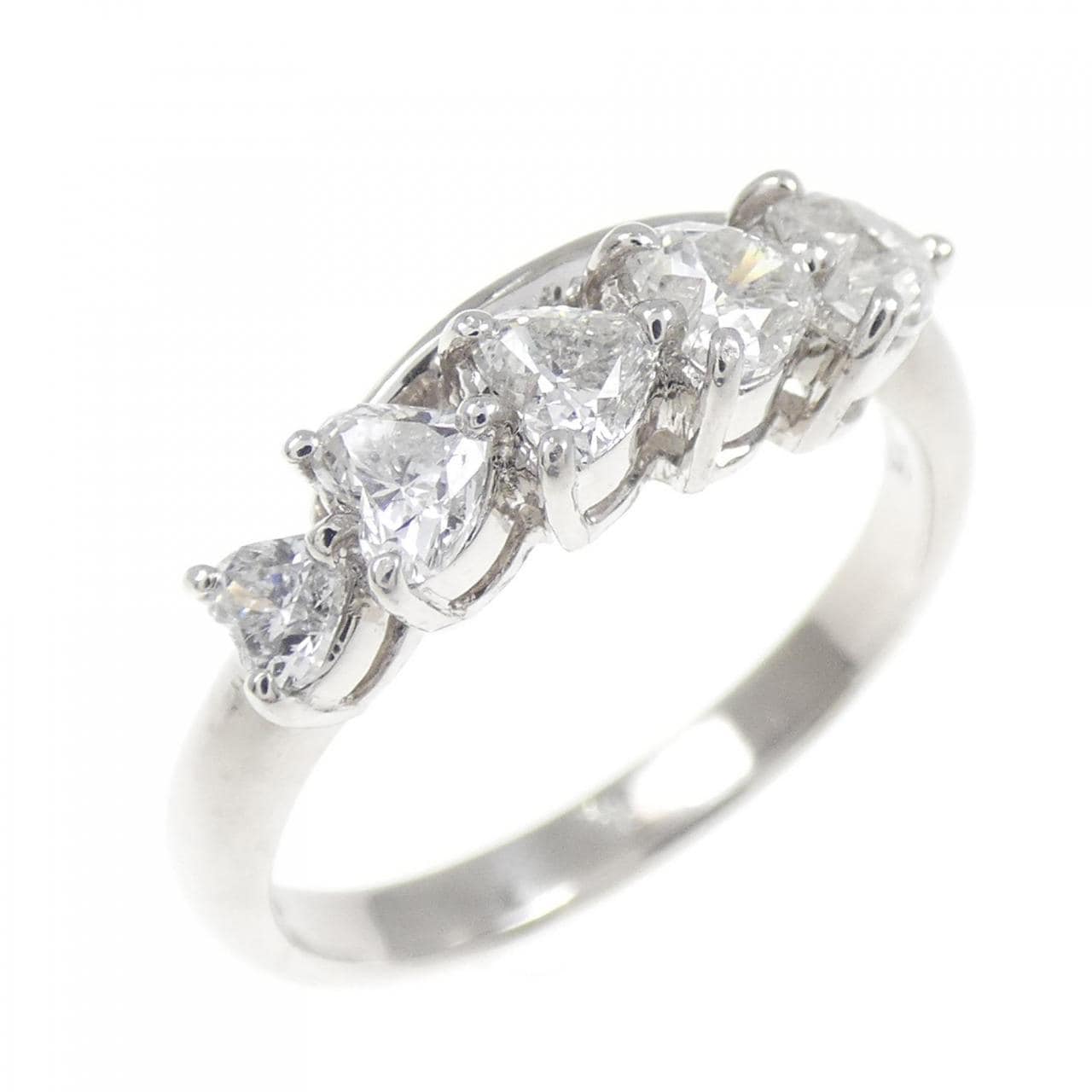 PT900 ハート ダイヤモンド リング 0.75CT