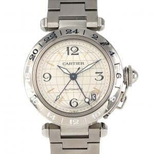 カルティエ パシャC GMT W31029M7 SS 自動巻