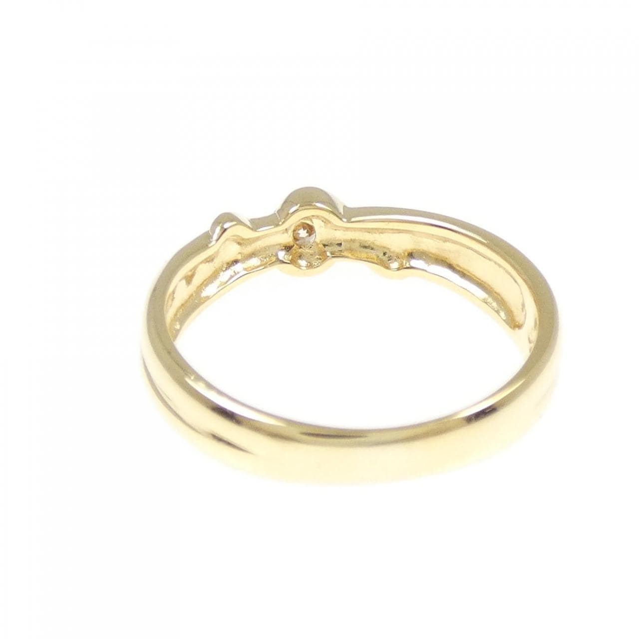 K18YG ダイヤモンド リング 0.09CT