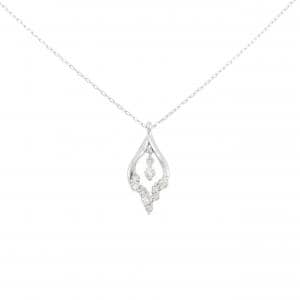 K18WG ダイヤモンド ネックレス 0.13CT