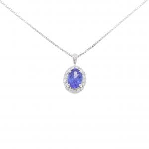 K18WG タンザナイト ネックレス 1.21CT