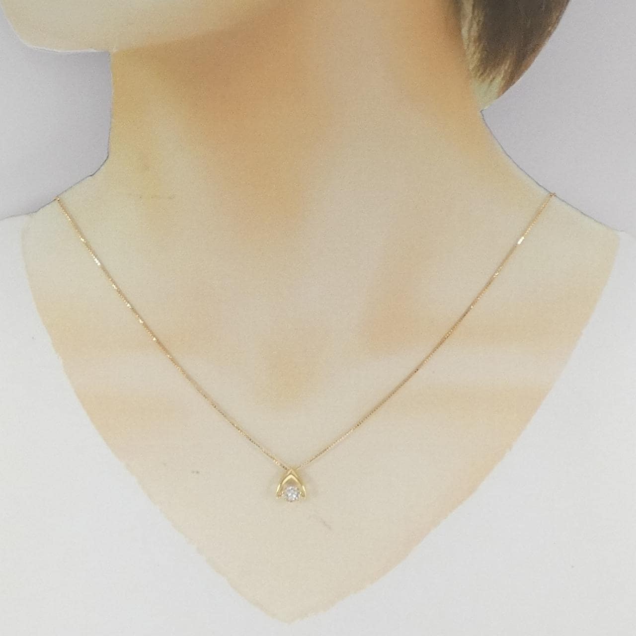 K18YG ダイヤモンド ネックレス 0.325CT