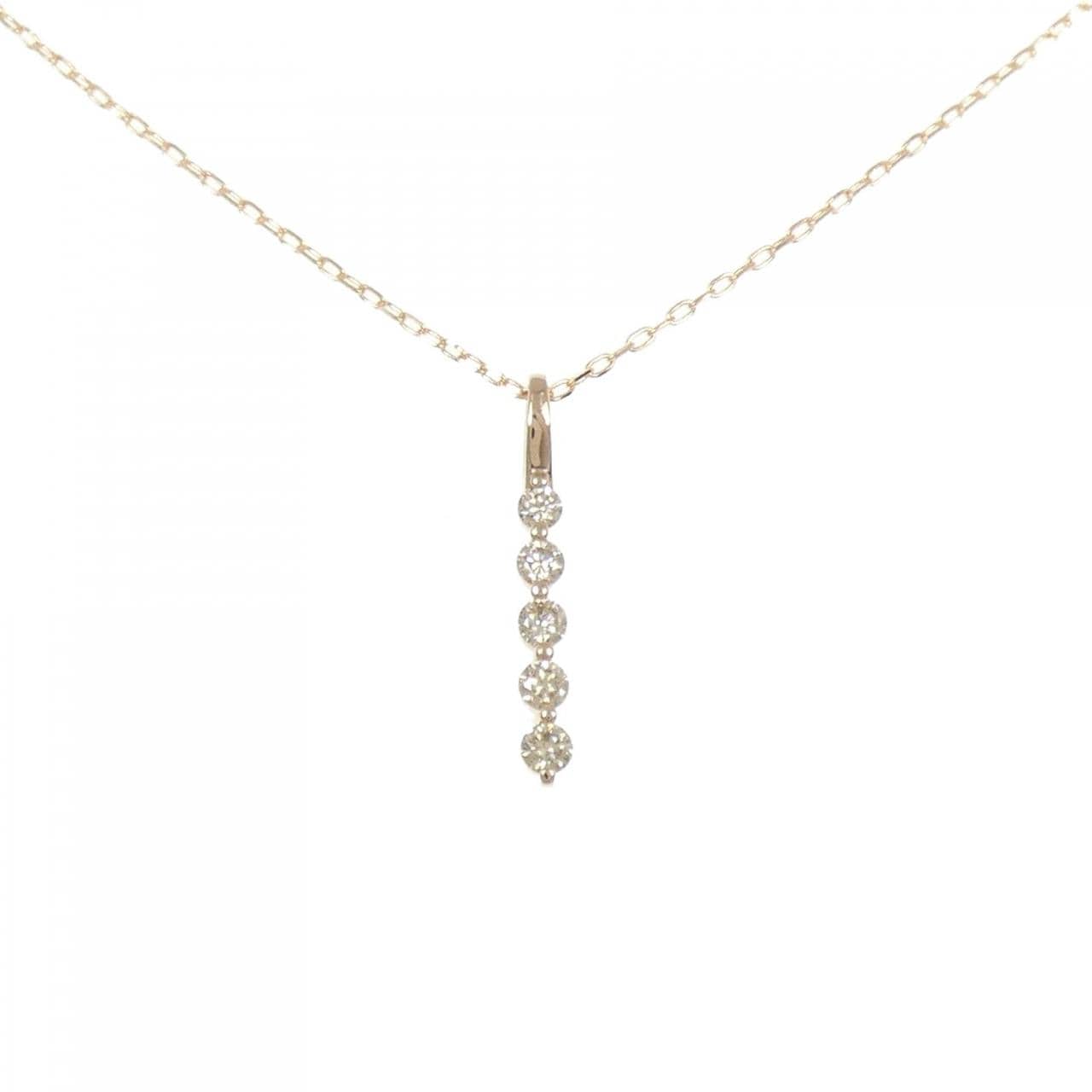 K18PG ダイヤモンド ネックレス 0.30CT