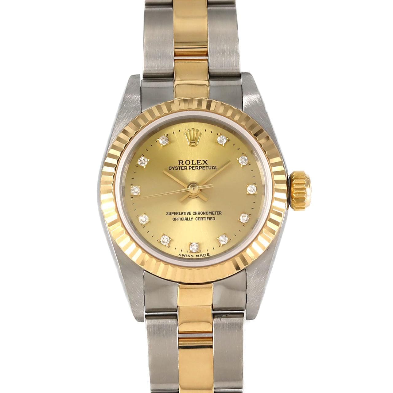 ロレックス オイスターパーペチュアル 67193G･3 SSxYG 自動巻 U番