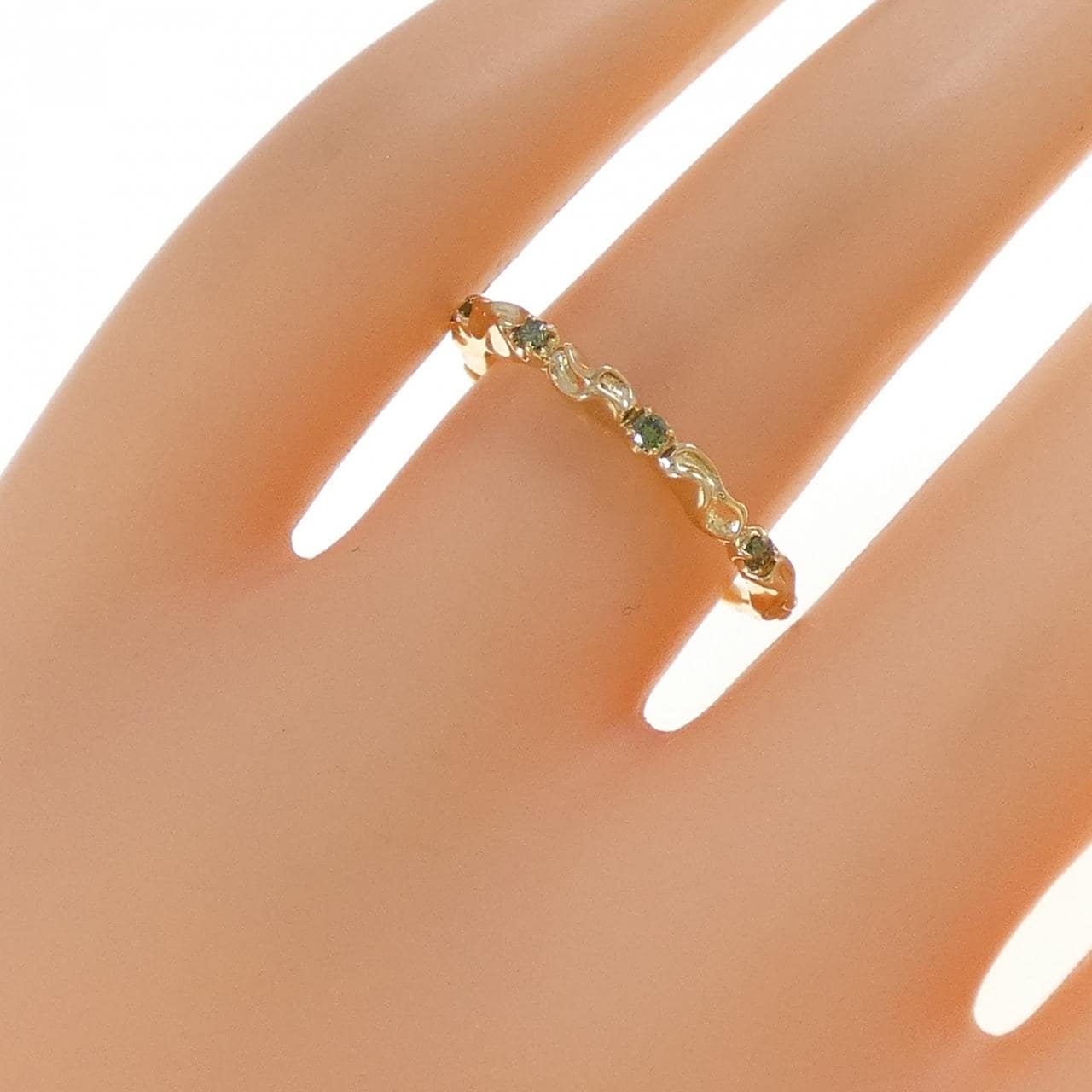 K18YG ダイヤモンド リング 0.09CT