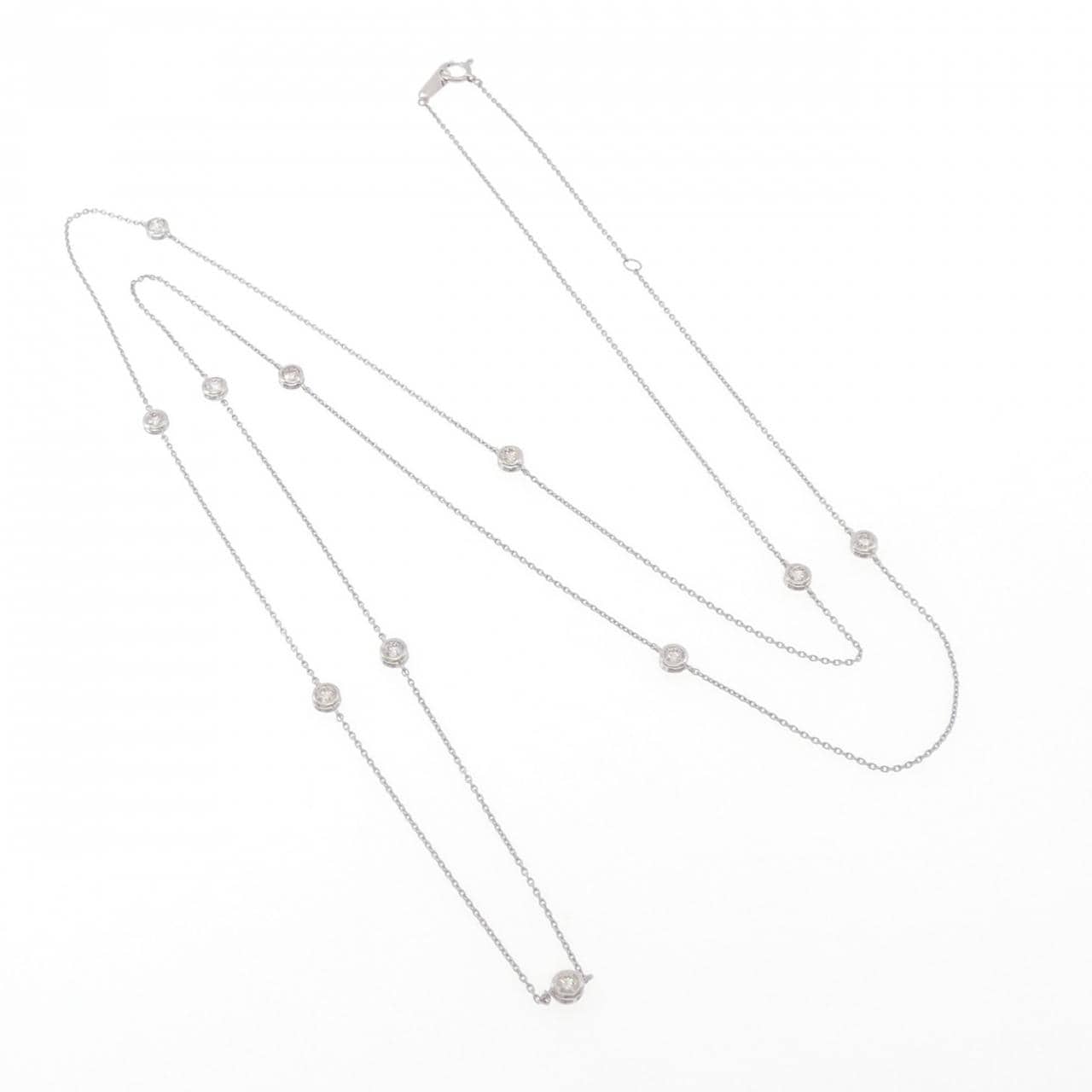 PT900/PT850 ダイヤモンド ネックレス 1.00CT