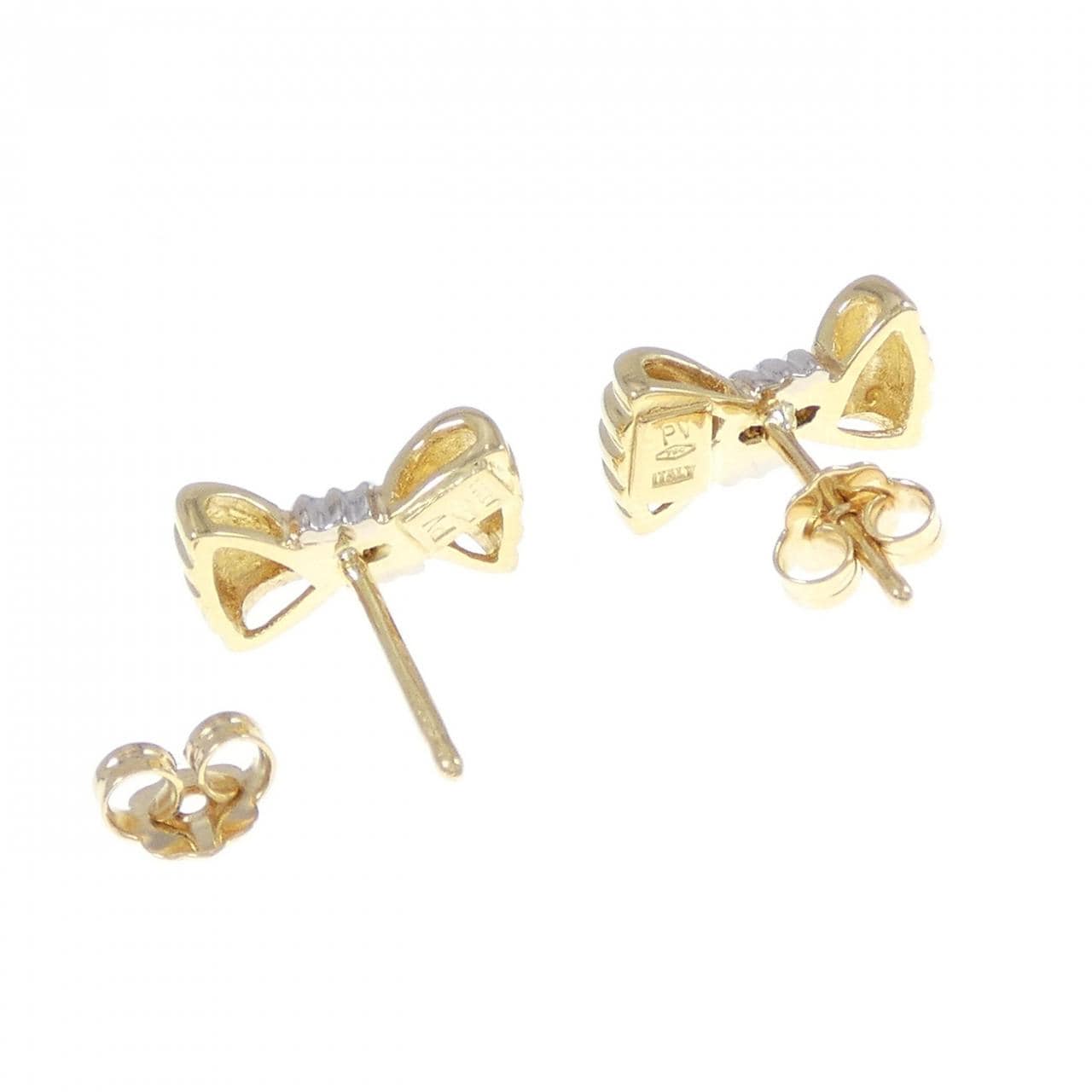 PONTE VECCHIO Ribbon 750YG/750WG Earrings