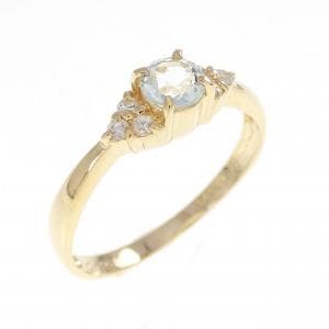 K18YG アクアマリン リング